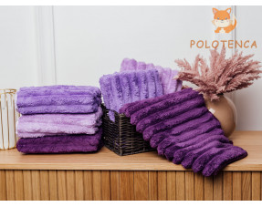  Полотенца лицевые Шарпей фиолетовый