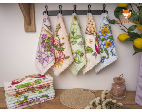 Полотенца для рук Бабочки в цветах