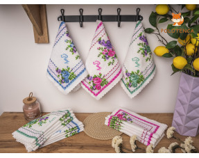  Рушники для рук з букетом