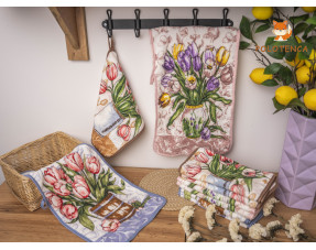 Рушники для рук з тюльпанами