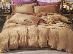 Постель Monica бежевая евро