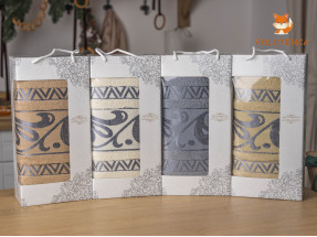 Набор банных полотенец с узором