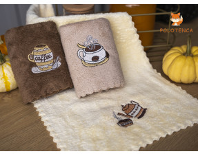 Рушники для рук чашка кави