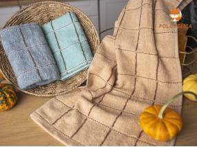 Кухонные полотенца в клетку