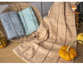 Кухонные полотенца в клетку