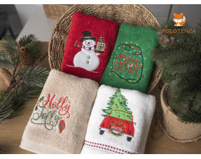 Кухонные новогодние полотенца