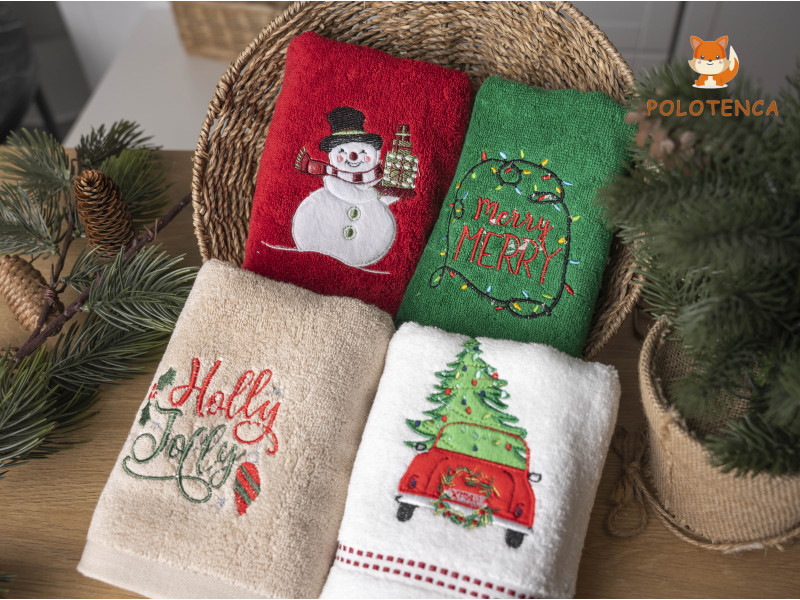 Кухонные новогодние полотенца Кухонные новогодние полотенца