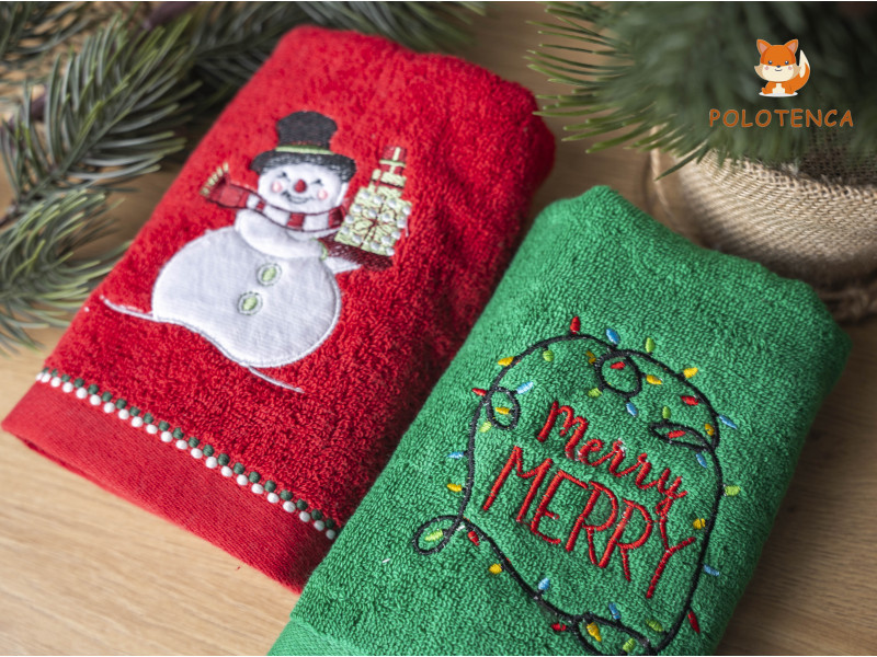 Кухонные новогодние полотенца Кухонные новогодние полотенца