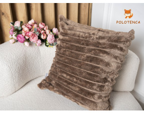 Наволочка Шарпей темно-коричнева