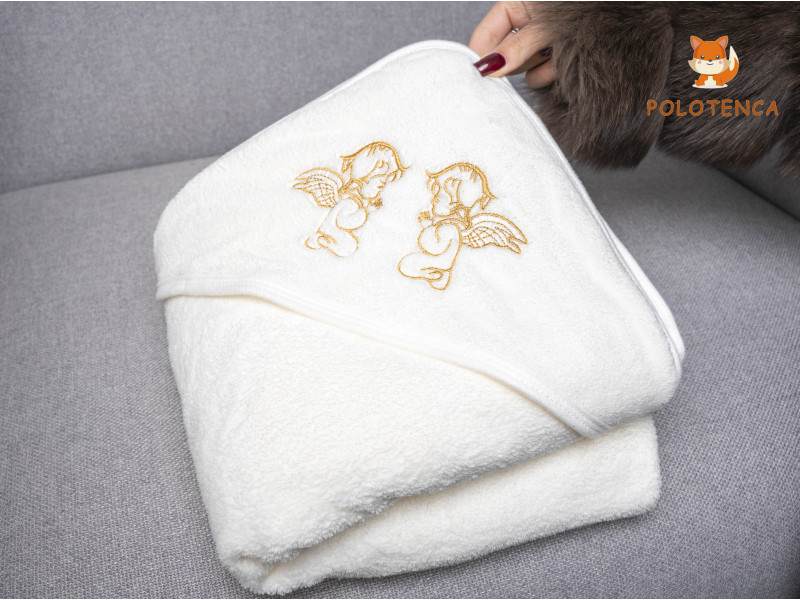 Крижма з капюшоном ангели Крижма з капюшоном ангели