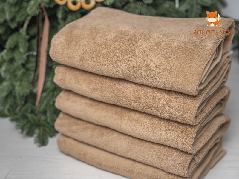 Рушники банні бежеві Рушники банні бежеві