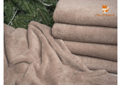 Рушники банні темно-бежеві