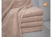 Рушники банні темно-бежеві