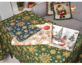 Скатерть водоотталкивающая Новогодняя 120*180