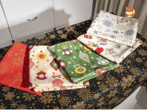 Скатертина водовідштовхуюча Новорічна 220*150