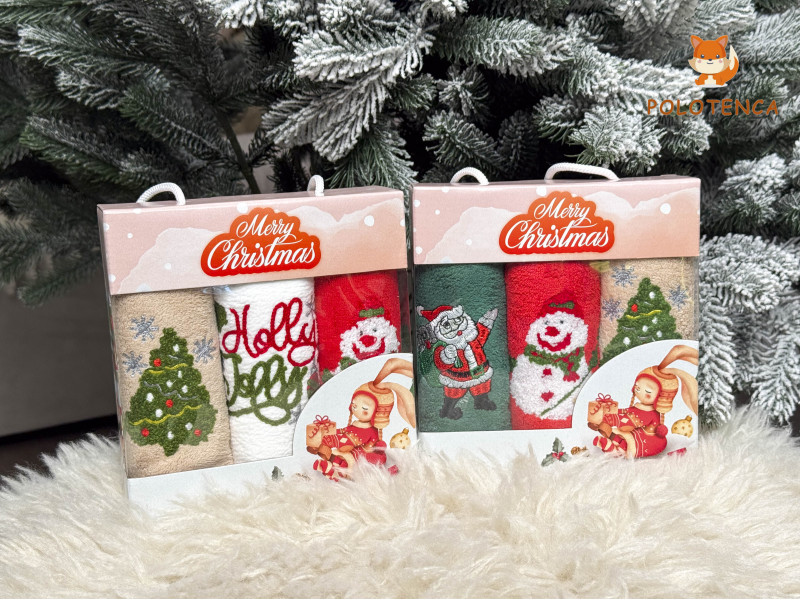 Набір рушників трійка новий рік Набір рушників трійка новий рік