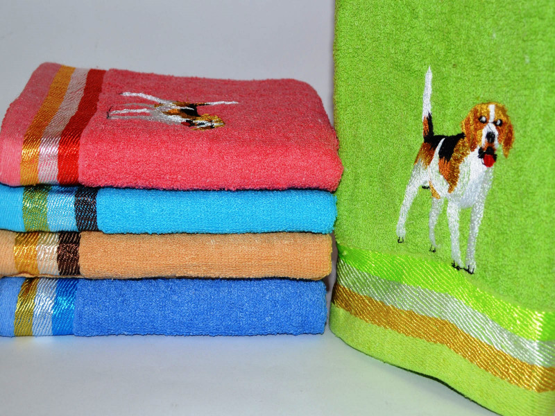 Банные полотенца Собачки