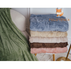  Плед ветка с листочками 1,5ка