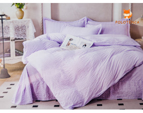 Постельное белье Фиолетовый муслин евро №3