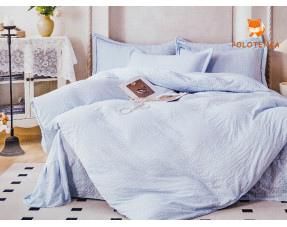 Постіль Блакитний муслін євро №5