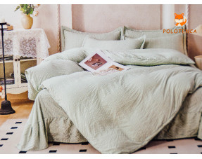 Постіль Зелений муслін 1,5ка №7