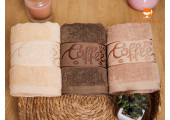 Кухонные полотенца фибраCoffee