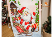 Кухонные полотенца Новогодние махра+велюр