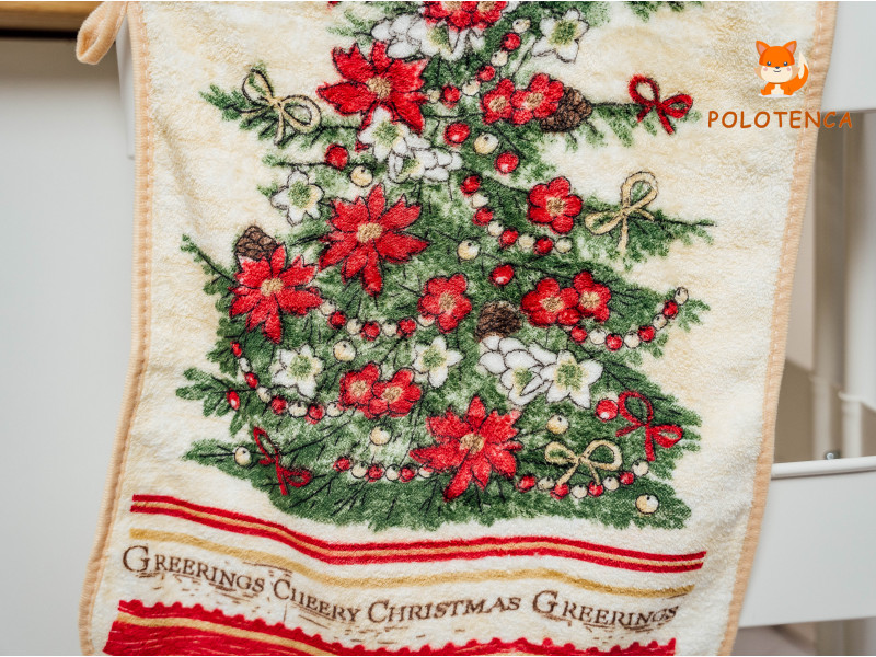 Кухонные полотенца фибра Елка Кухонные полотенца фибра Елка