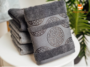 Банні рушники Кружечки сірі