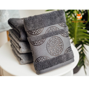 Банні рушники Кружечки сірі