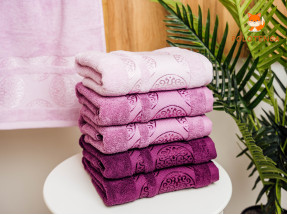 Банні рушники Кружечки фіолетові