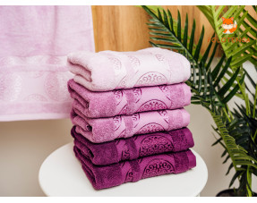 Банні рушники Кружечки фіолетові