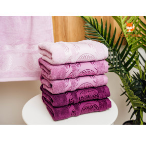 Банні рушники Кружечки фіолетові