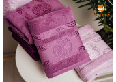 Банні рушники Кружечки фіолетові