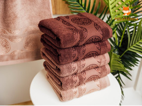 Банні рушники Кружечки коричневі