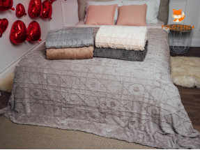 Плед Переплети та круги євро