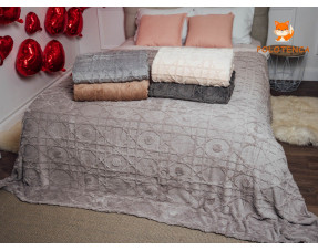 Плед Переплети та круги євро