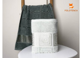 Полотенца Версаче зелёные