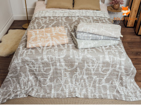 Покривало Муслін з літерами 200*230