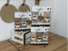 Набор кухонных полотенец Заварной кофе