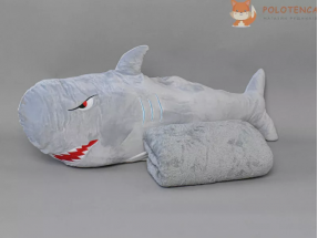 Детский плед/подушка Акулка